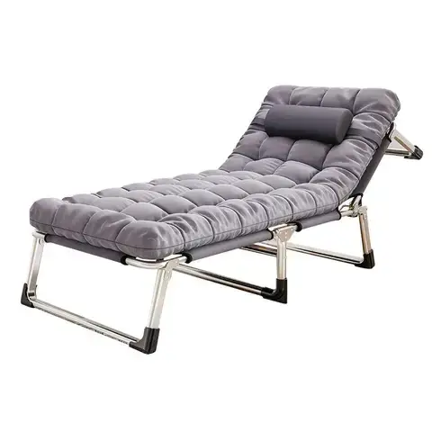 Vue alternative 3 - Lit pliable en acier inoxydable