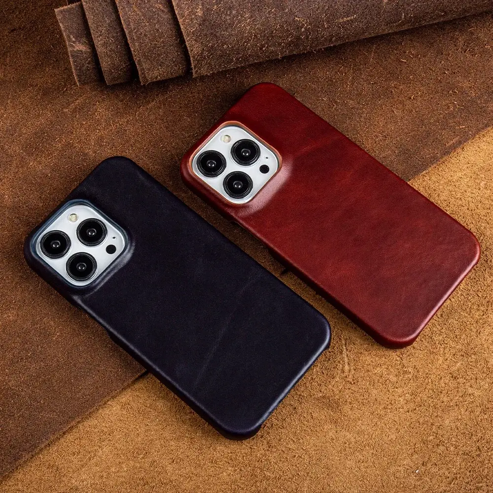 Vue alternative 2 - Pochette en cuir iPhone 