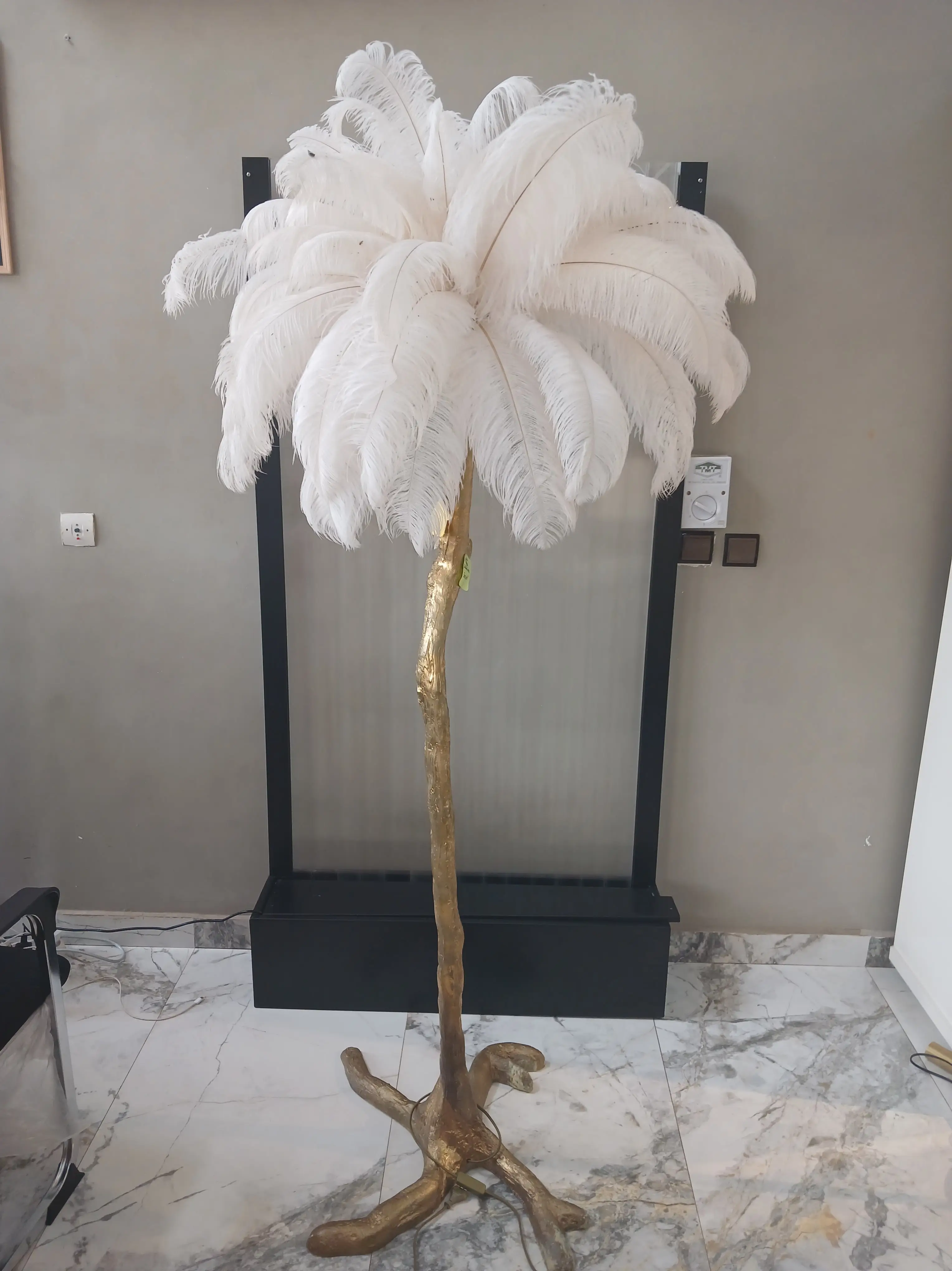Vue alternative 1 - Abat-jour arbre de plume de paon 