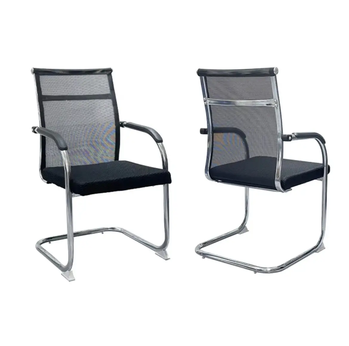 Vue alternative 1 - Chaise visiteurs pied courbé avec accord 