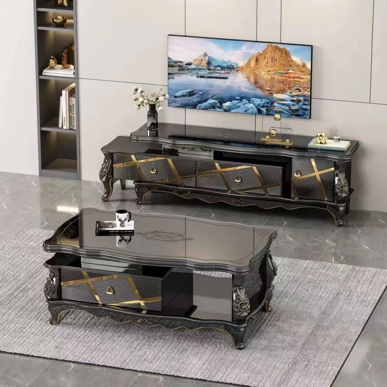 Vue alternative 1 - Table TV complet 