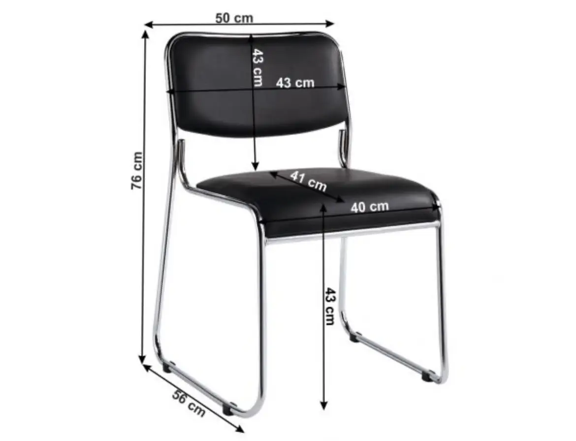 Vue alternative 1 - Chaise, visiteurs simple 