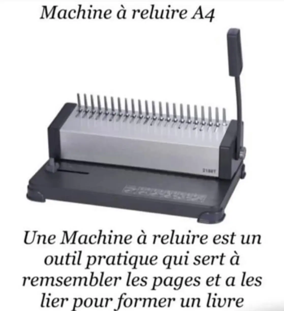 Vue alternative 1 - Machine à reluire A4 