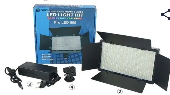 Vue alternative 1 - Projecteur lumière rechargeable 