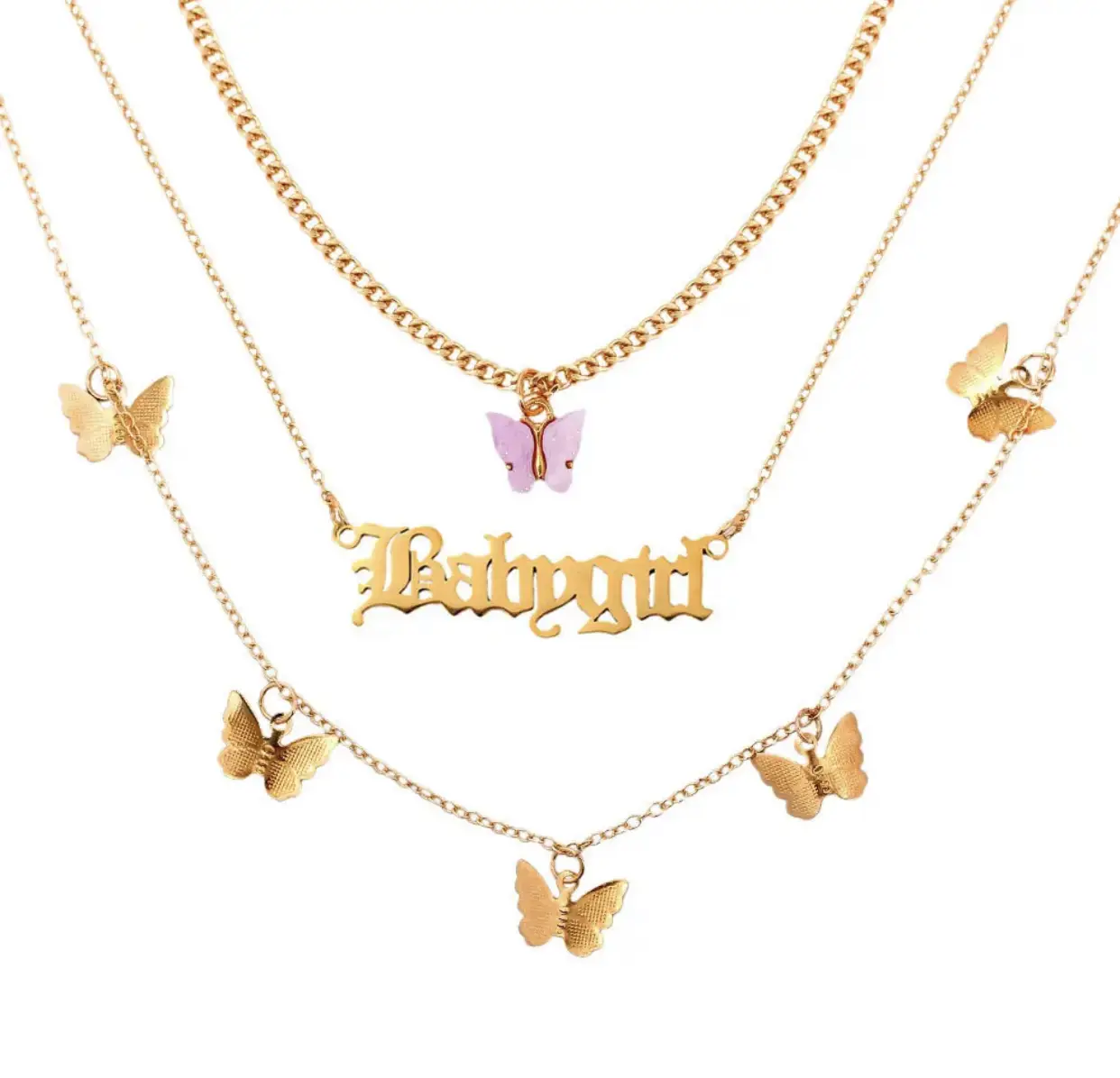 Vue alternative 1 - Collier mode de tendance personnalisé 
