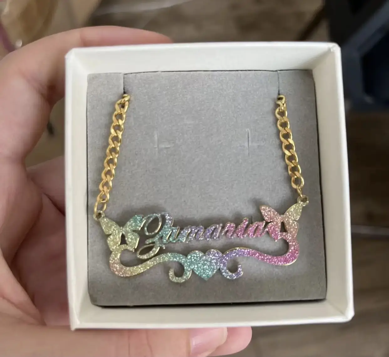 Vue alternative 2 - Collier personnalisé coloré 