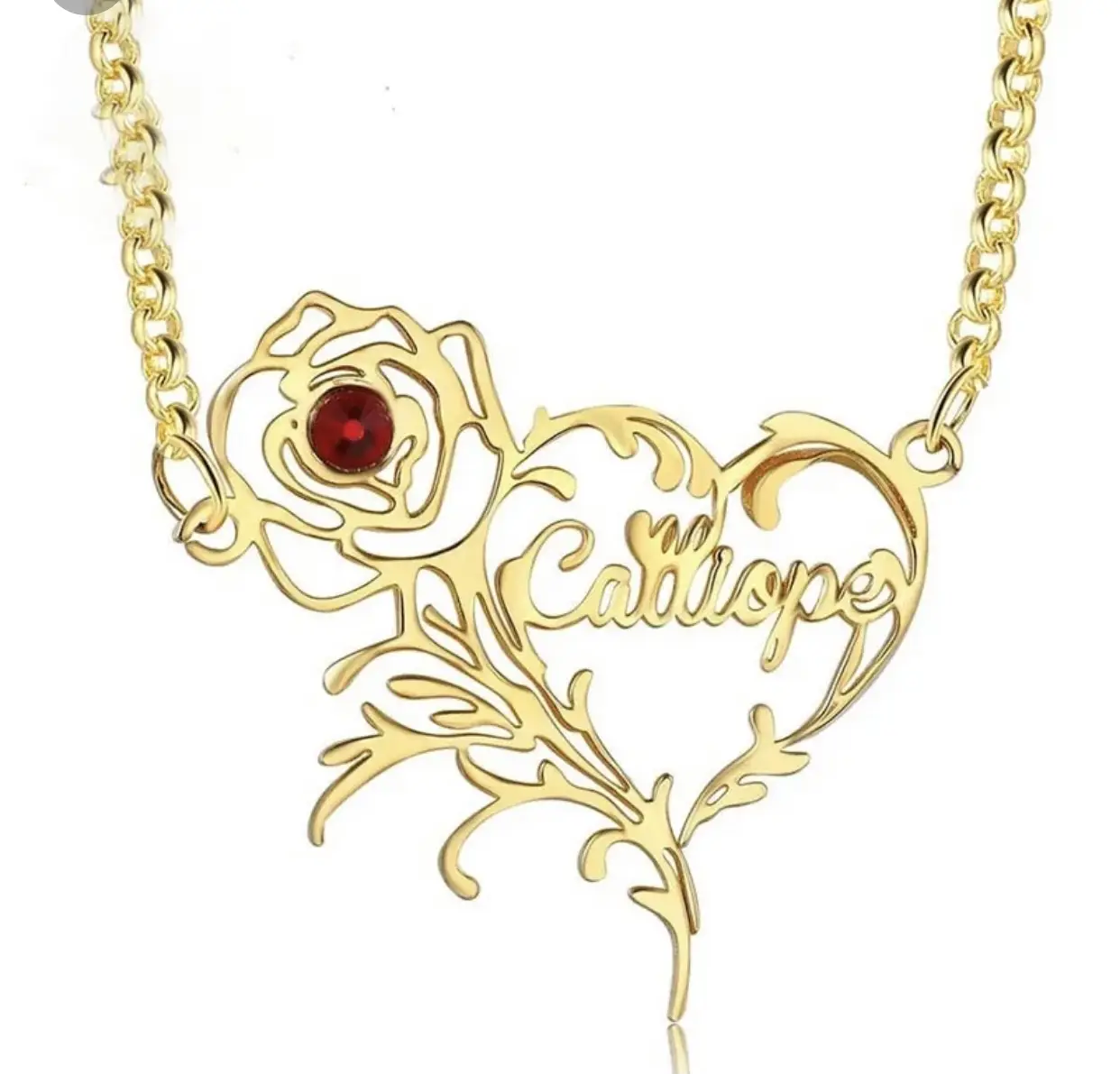 Vue alternative 1 - Collier personnalisé avec deux noms pour femme 