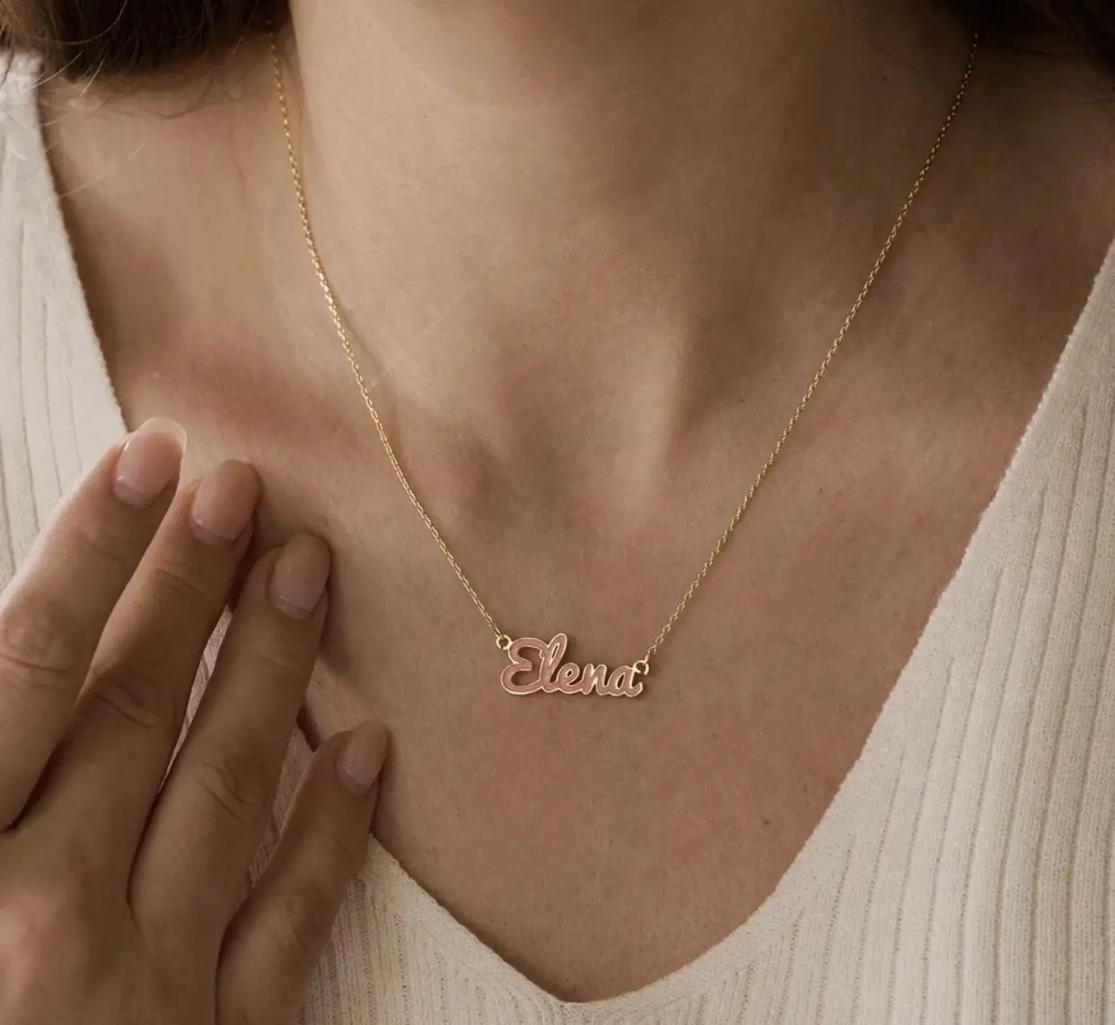 Vue alternative 4 - Collier personnalisé en émail coloré pour femme 