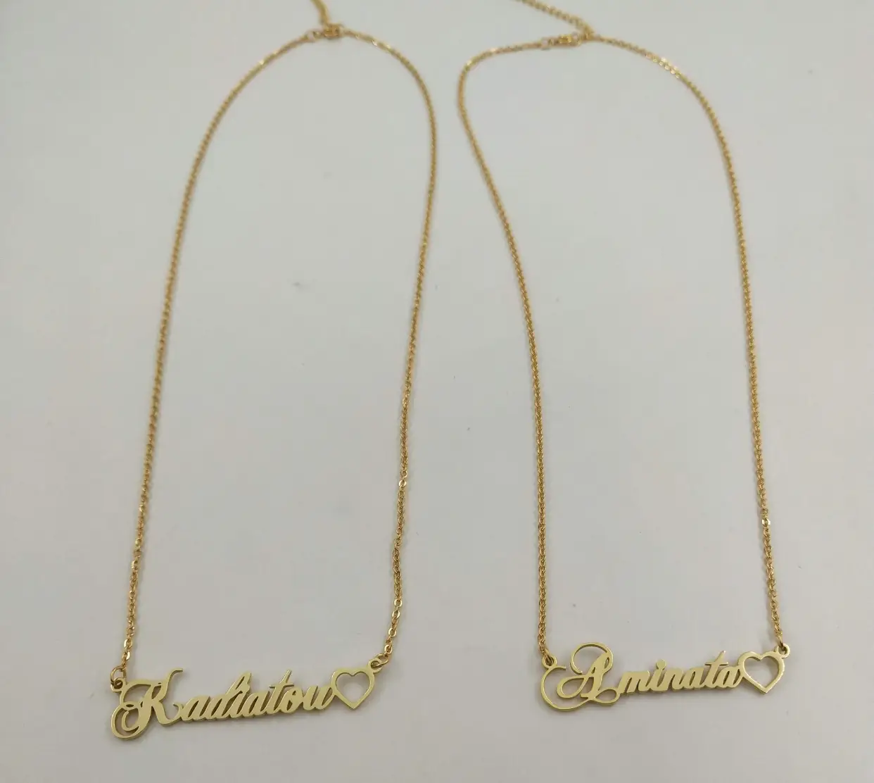 Vue alternative 4 - Collier personnalisé cœur 
