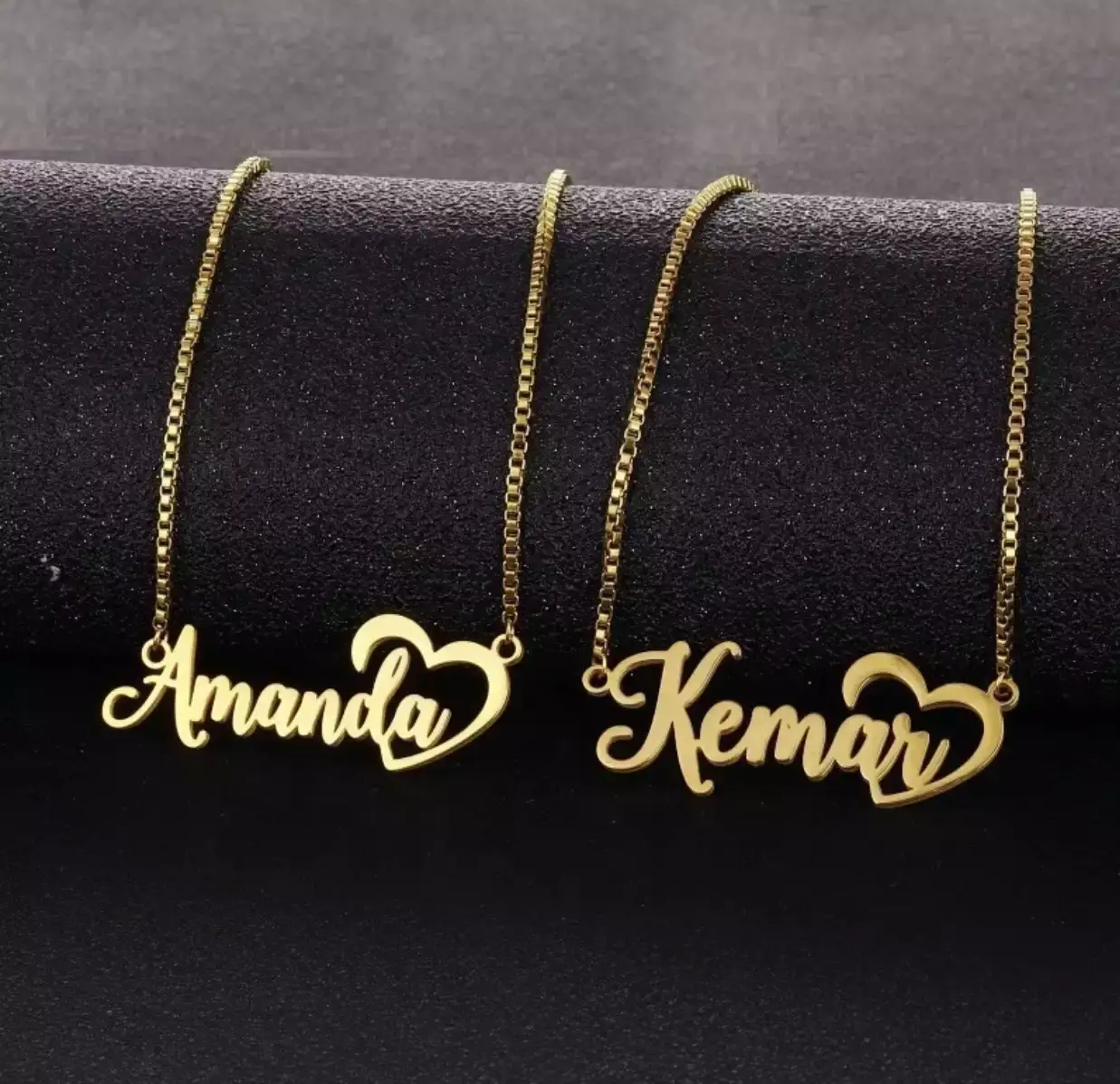 Vue alternative 5 - Collier personnalisé cœur 