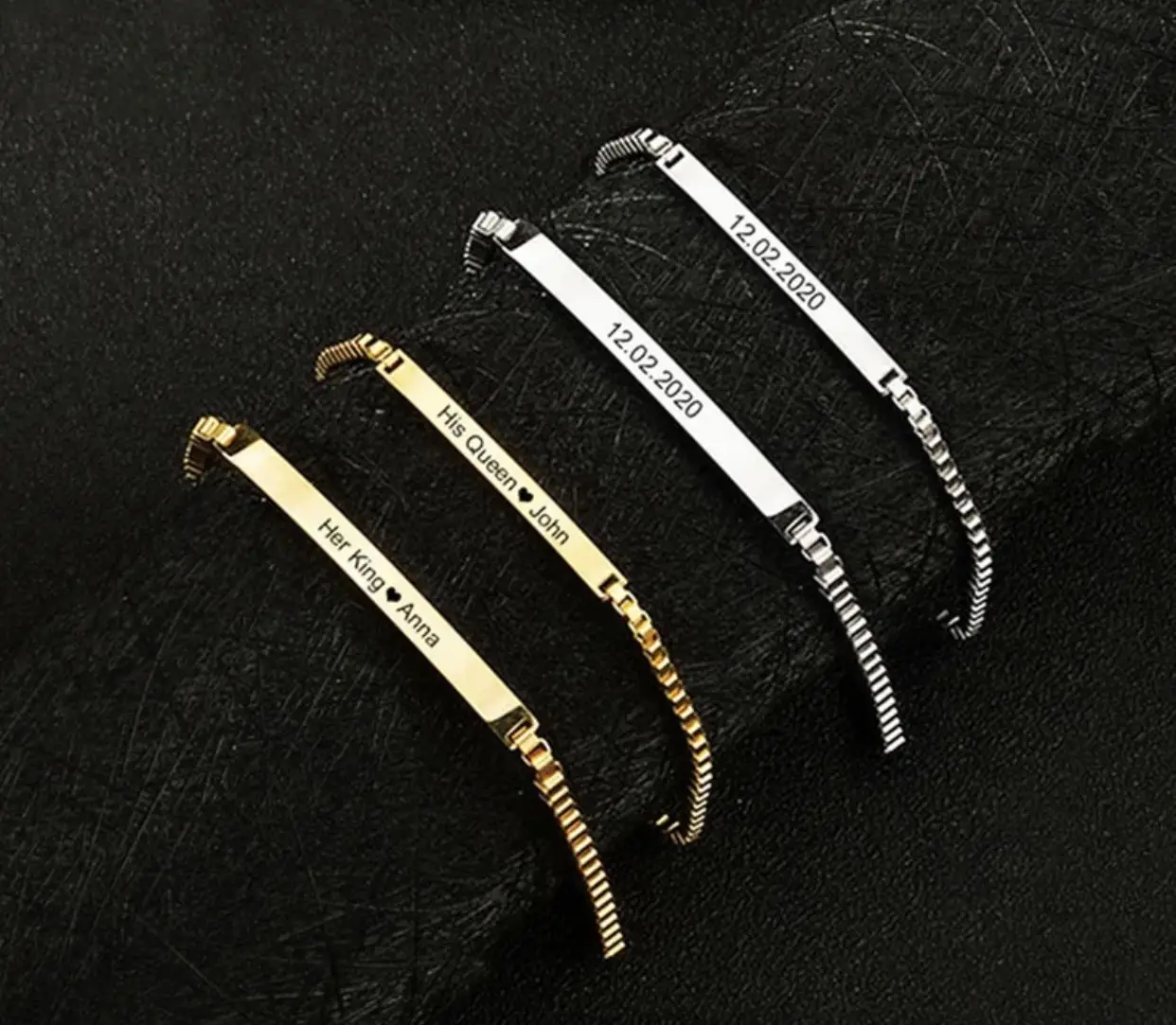 Vue alternative 1 - Bracelet personnalisé pour hommes et femmes 