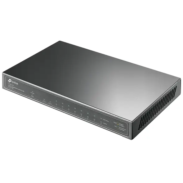 Vue alternative 1 - TP-Link Switch PoE (TL-SG1210P) 10 ports Gigabit, 8 ports PoE+