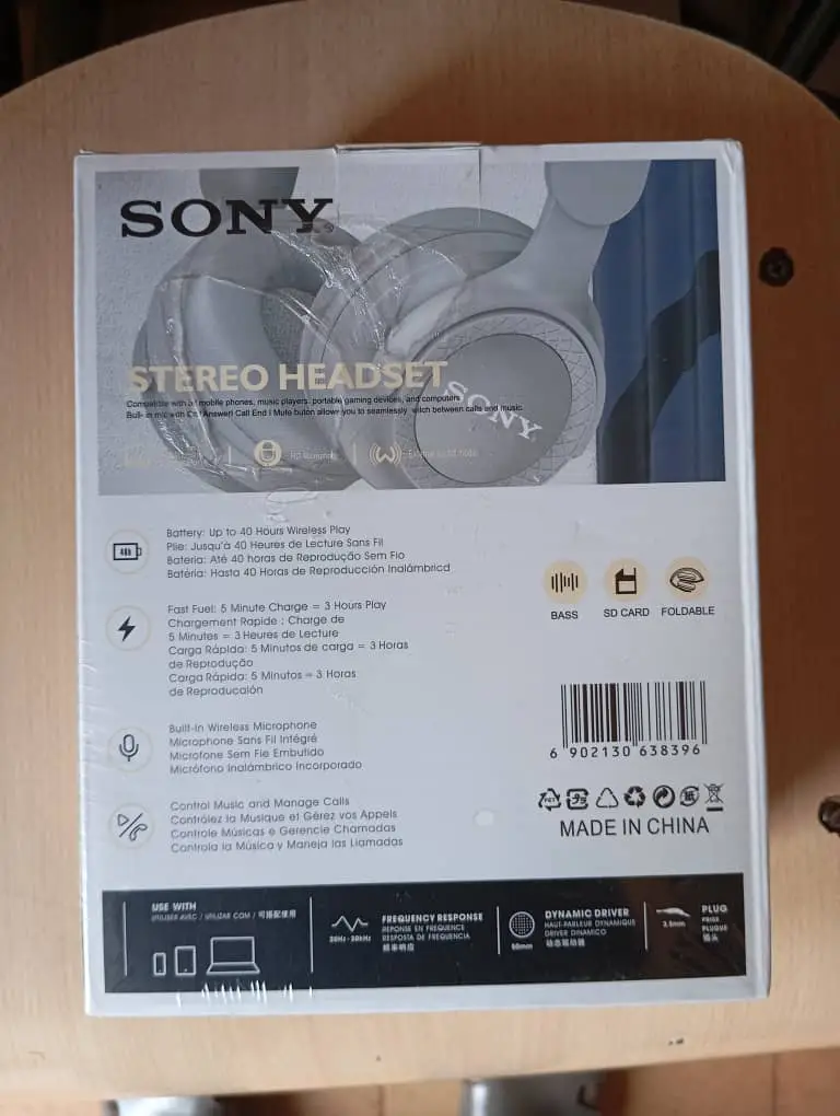 Vue alternative 2 - Casque bluetooth Sony Y69 