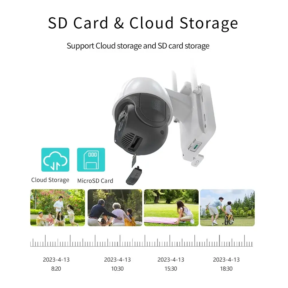 Vue alternative 4 - Caméra de surveillance sans fil solaire 4G 