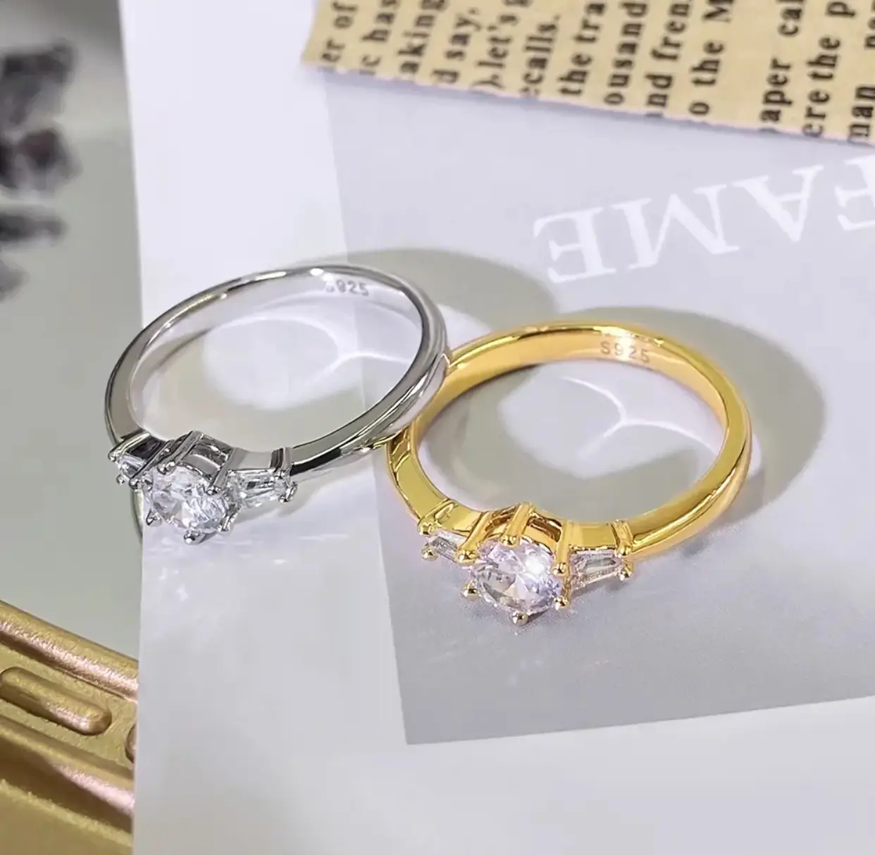 Vue alternative 1 - Bague de fiançailles 