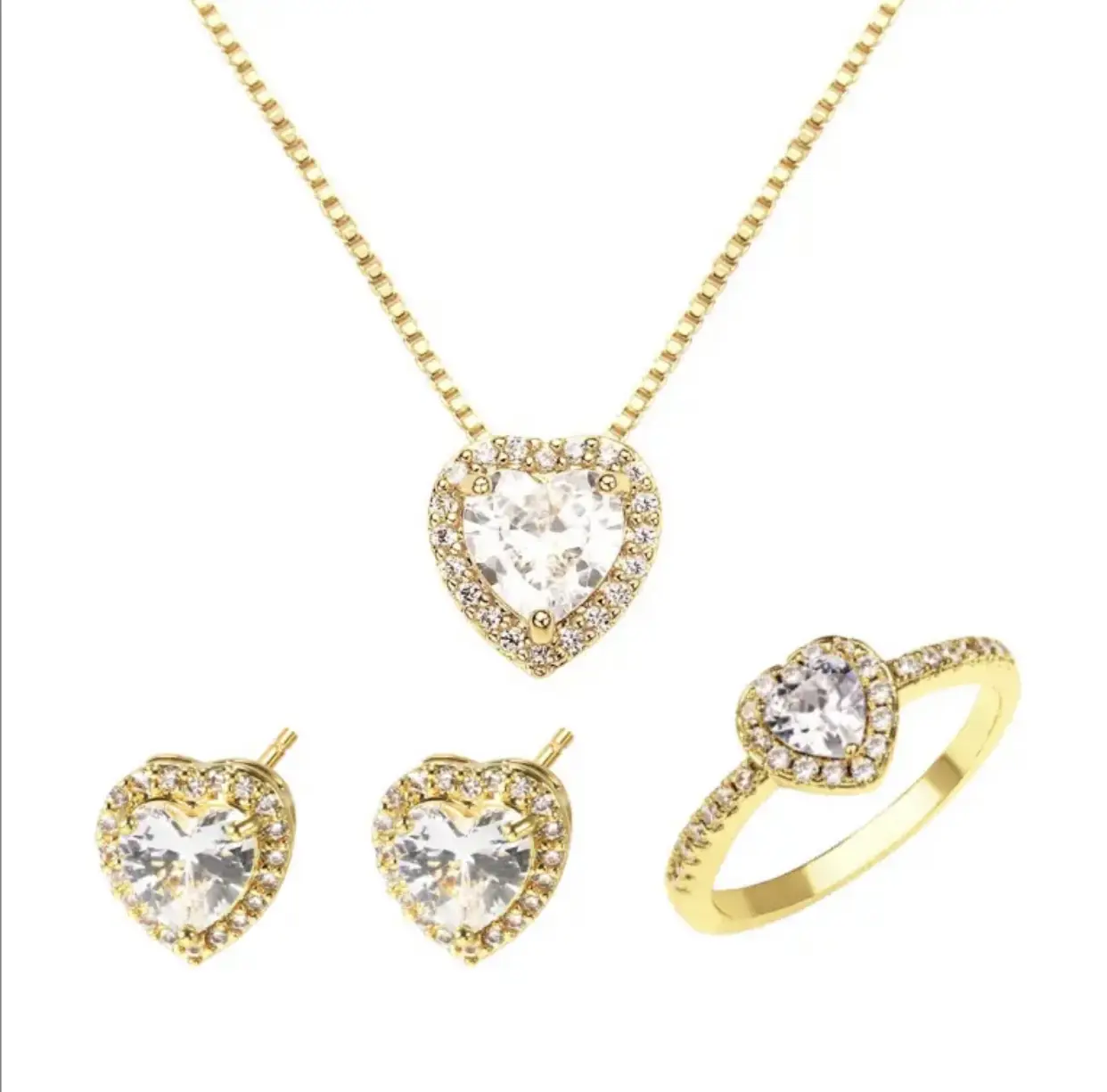 Vue alternative 2 - Ensemble collier en argent 