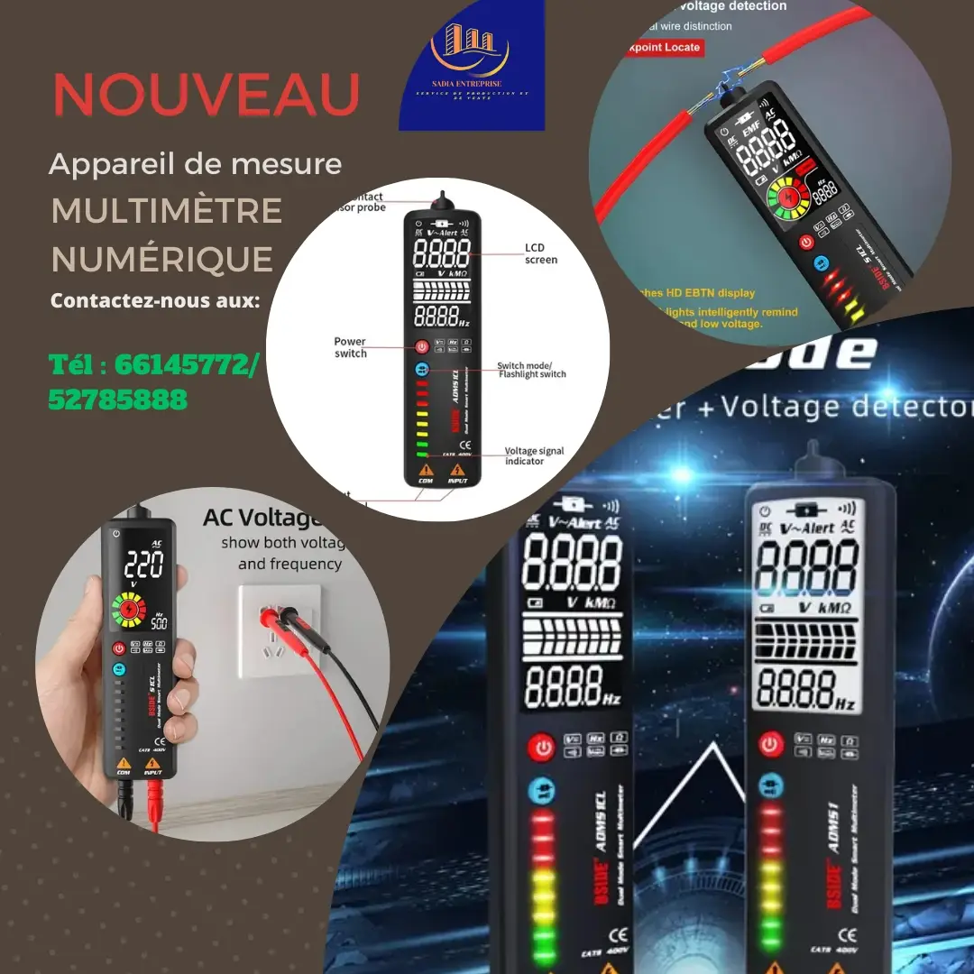 Vue alternative 2 - Multimètre numérique intelligent 