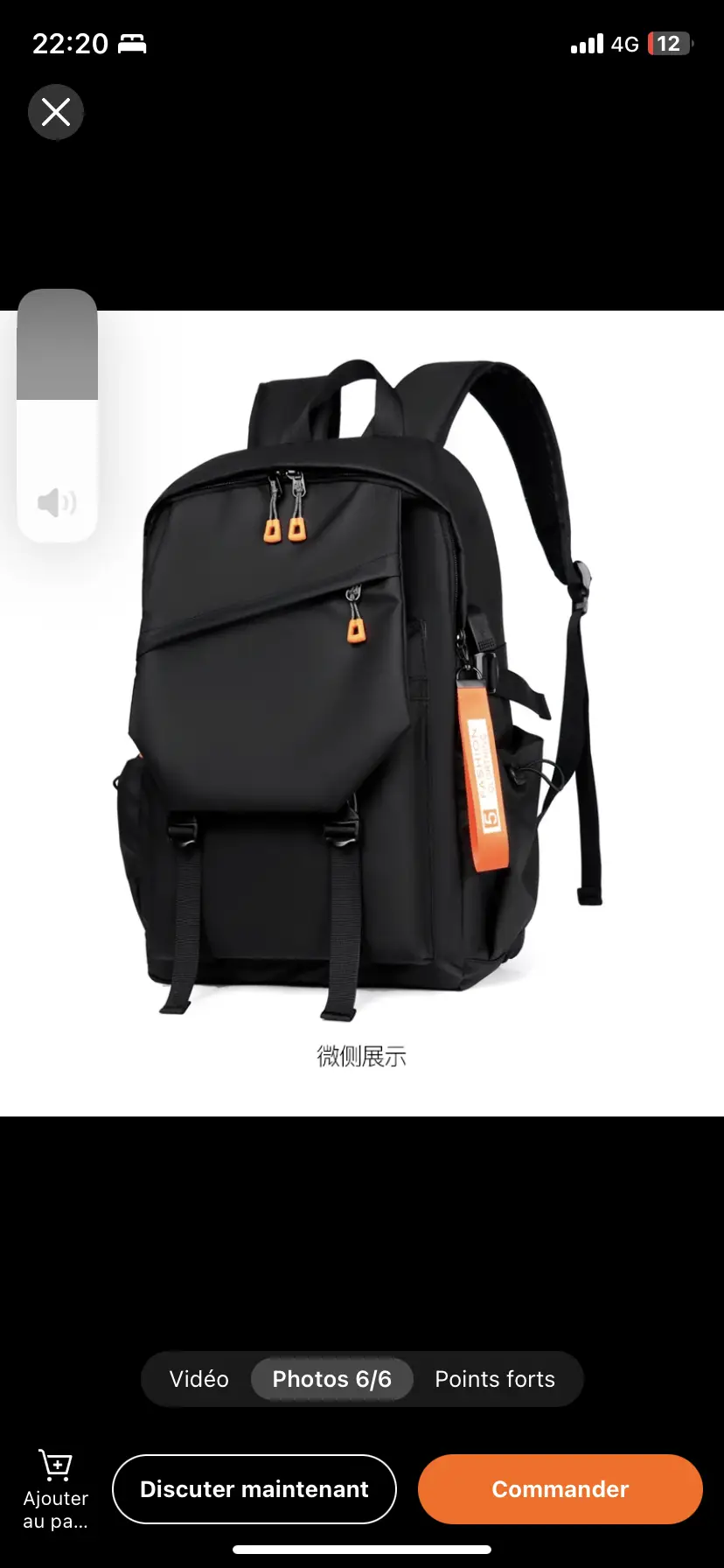 Vue alternative 4 - Sac à dos