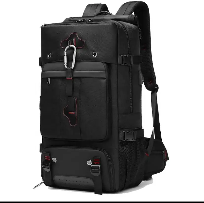 Vue alternative 1 - sac à dos de voyage pour hommes de grande capacité, sac de randonnée en plein air multifonctionnel et étanche avec rangement indépendant pour chaussures