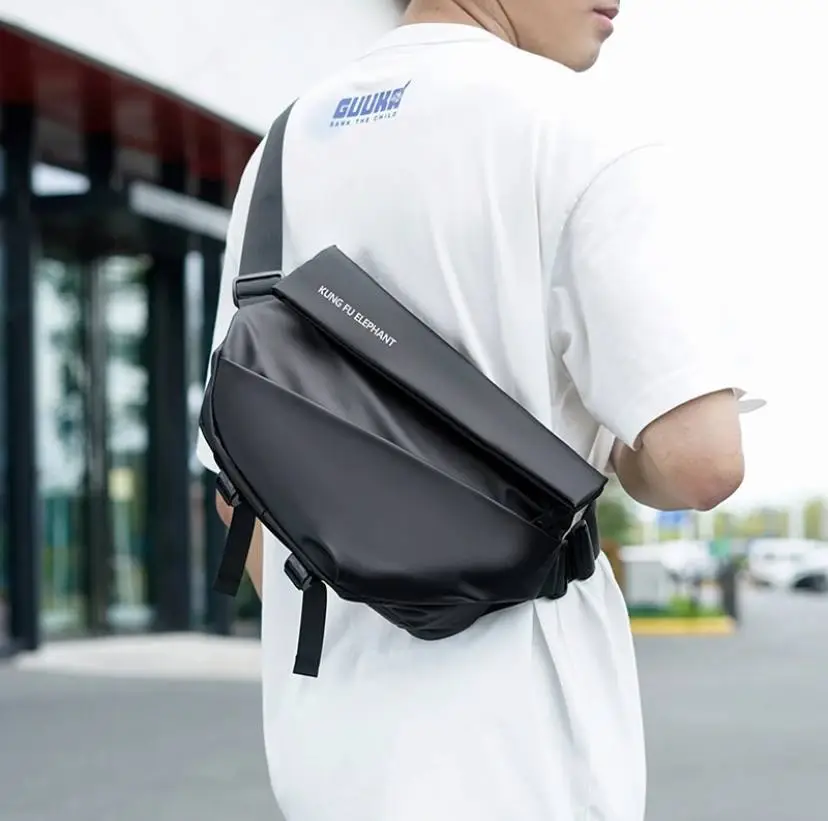 Vue alternative 4 - Sac à bandoulière coréen pour hommes, sac à épaule, poitrine, sacoche à épaule 