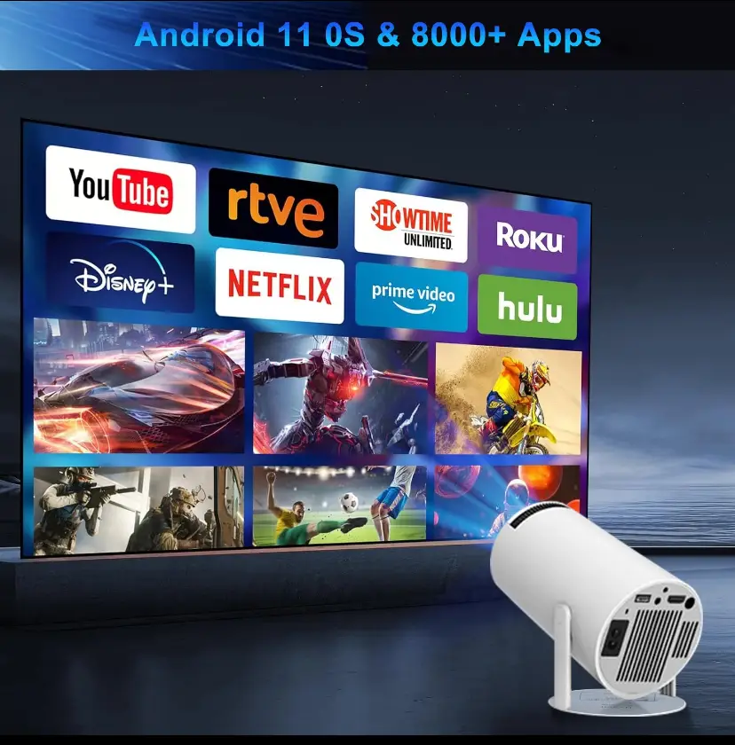Vue alternative 2 - Vidéo projecteur Android 