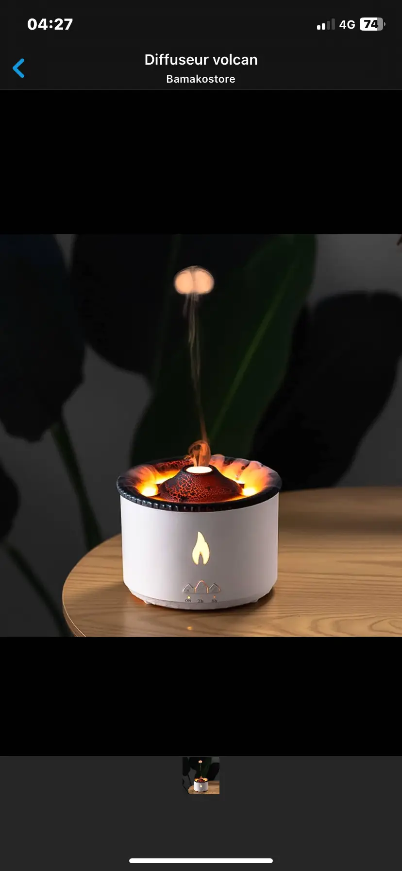 Vue alternative 5 - Diffuseur de volcan 