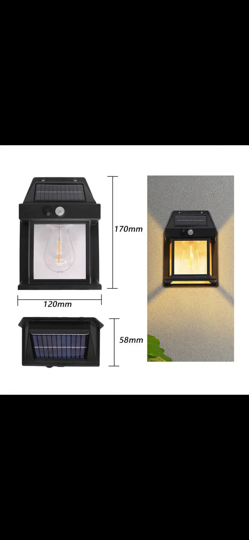 Vue alternative 1 - Lampe Magnétique Solaire