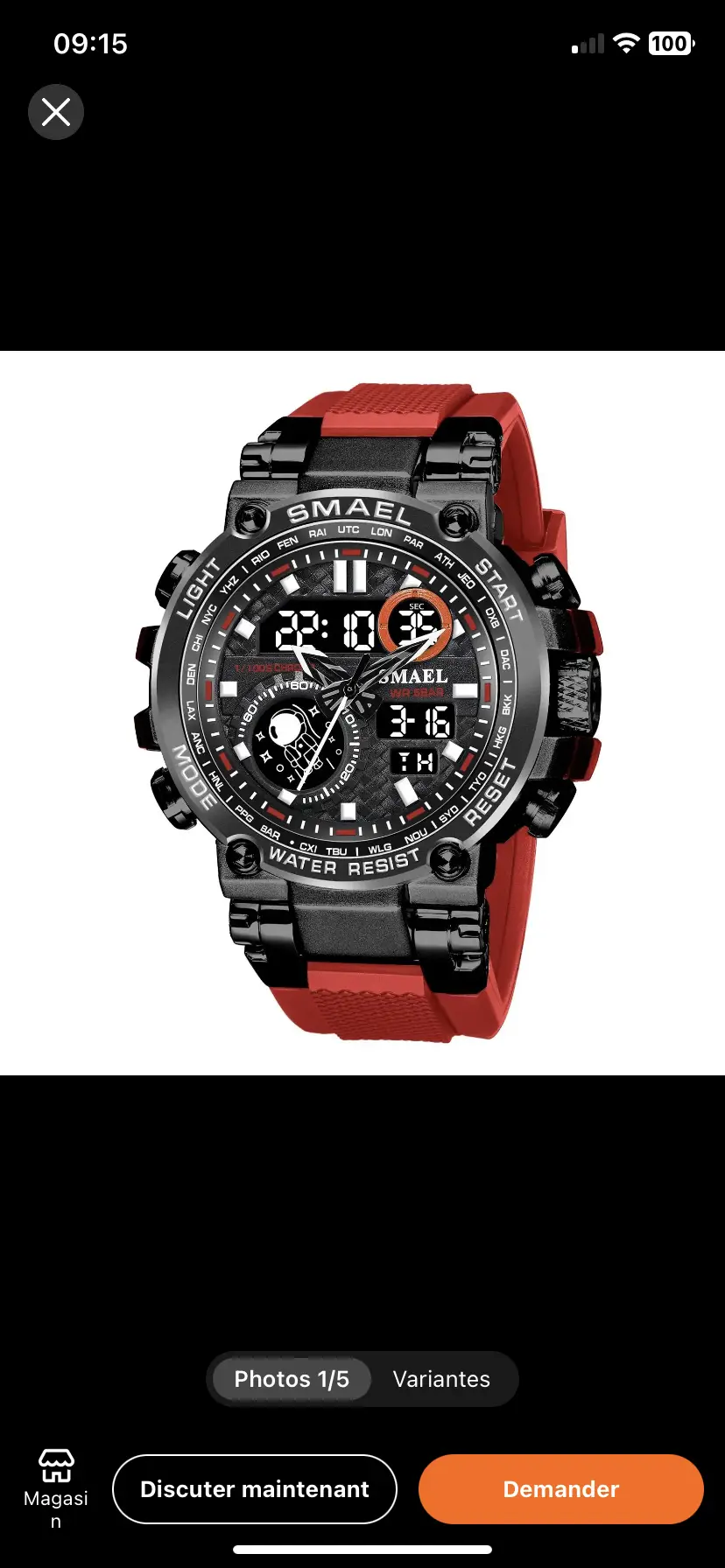 Vue alternative 6 - Montre numérique 