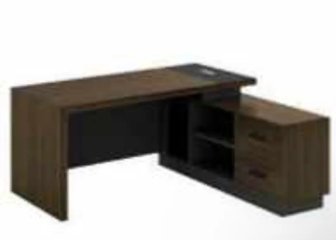 Vue alternative 4 - Bureau 1m60 avec retour 