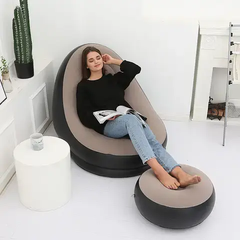 Vue alternative 1 - Canapé paresseux gonflable pliable