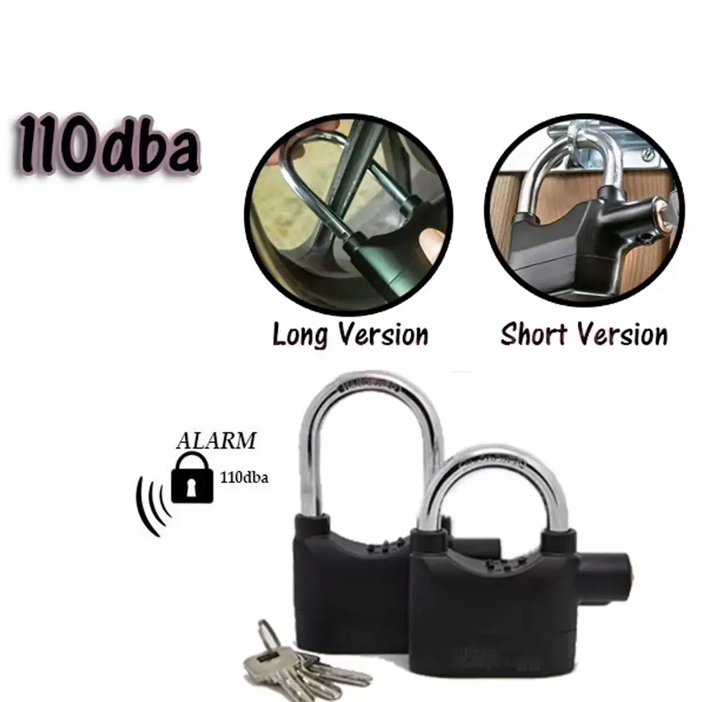 Vue alternative 2 - Cadenas avec Alarm anti voleur 