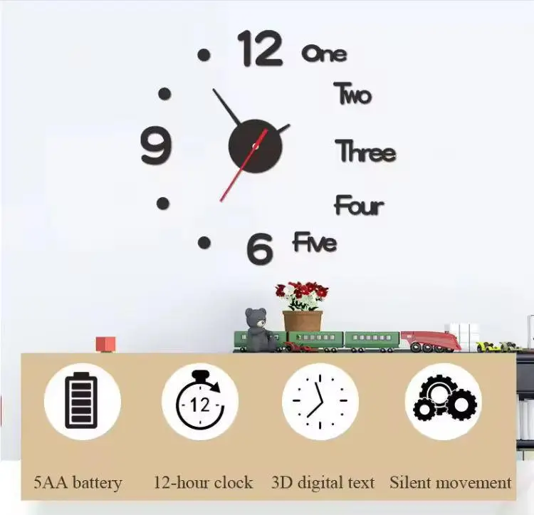 Vue alternative 8 - Horloge murale et Étagère murale 