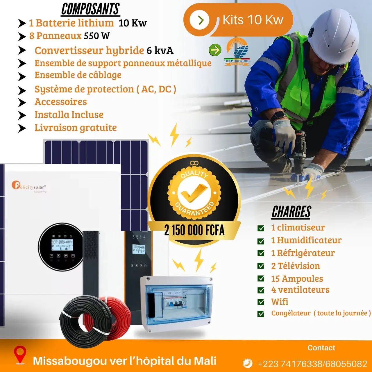 Vue alternative 1 - Kit 10kw isaago