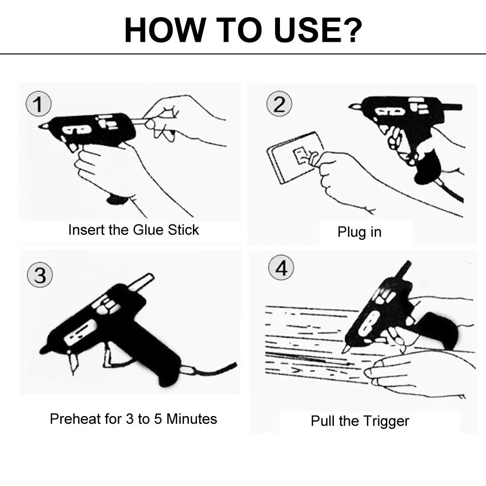 Vue alternative 5 - Pistolet à colle électrique