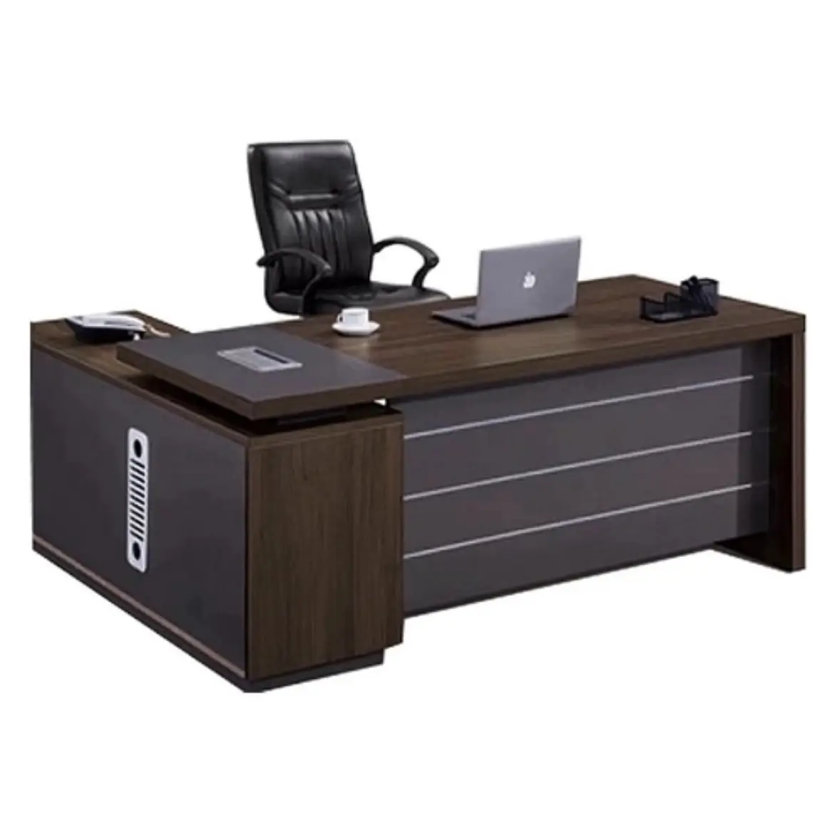 Vue alternative 1 - Bureau luxe 1m60 avec retour