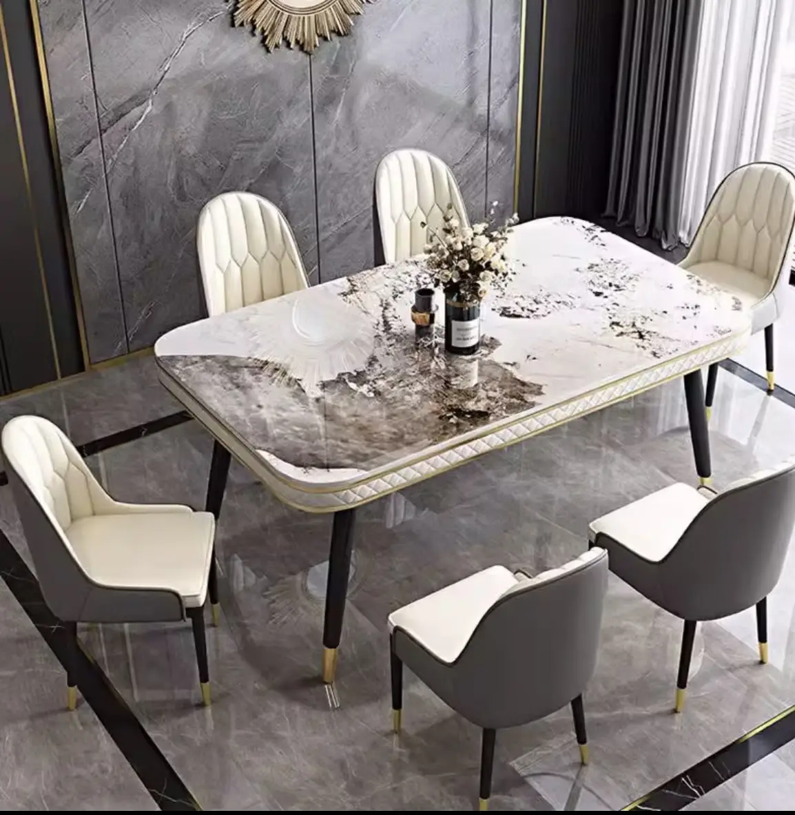 Vue alternative 2 - Table à manger 6 places