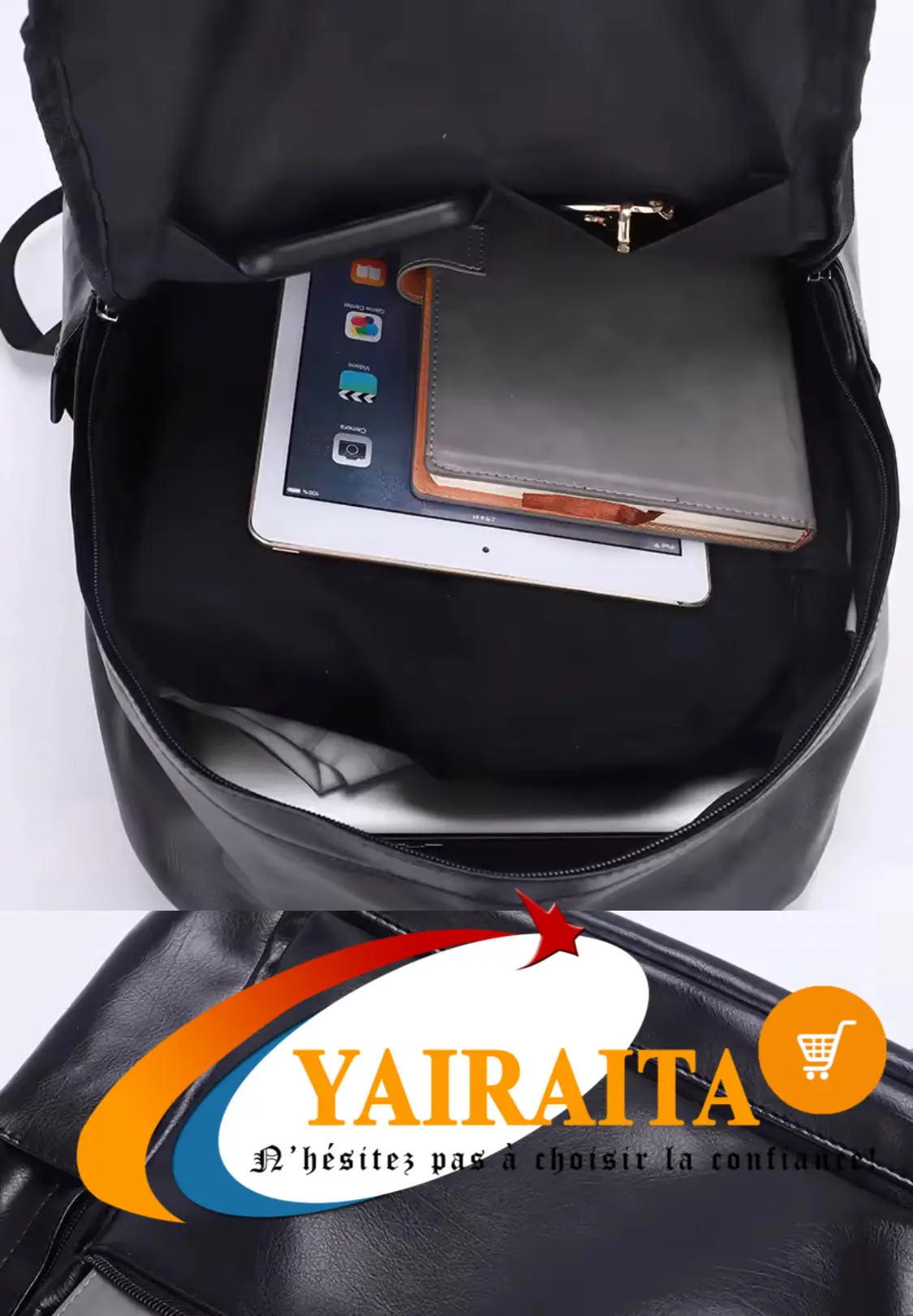 Vue alternative 7 - Sac à dos en cuir