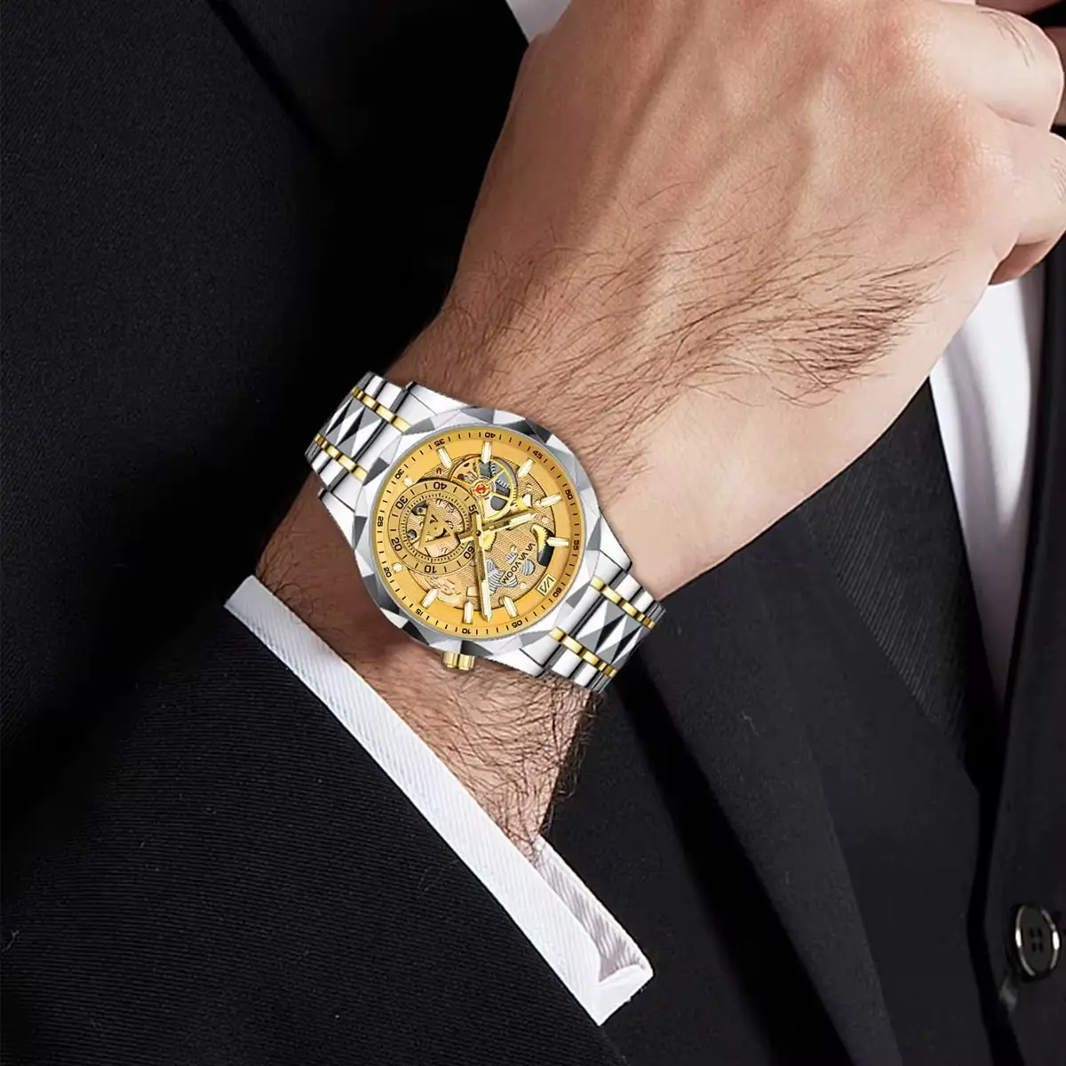 Vue alternative 2 - VAvA VOOM Montre De Luxe Tendance Avec Bracelet En Cuir Véritable