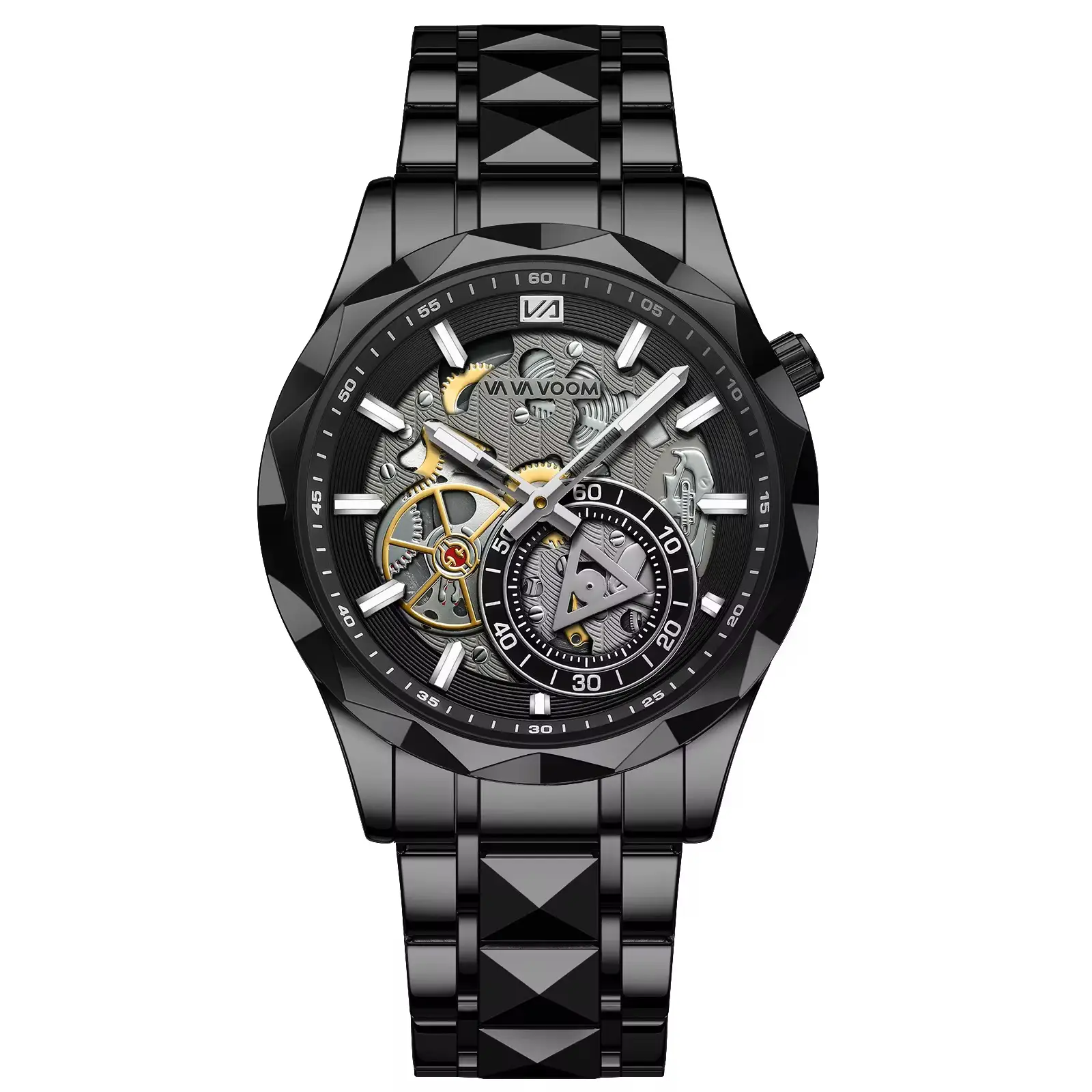 Vue alternative 3 - VAvA VOOM Montre De Luxe Tendance Avec Bracelet En Cuir Véritable