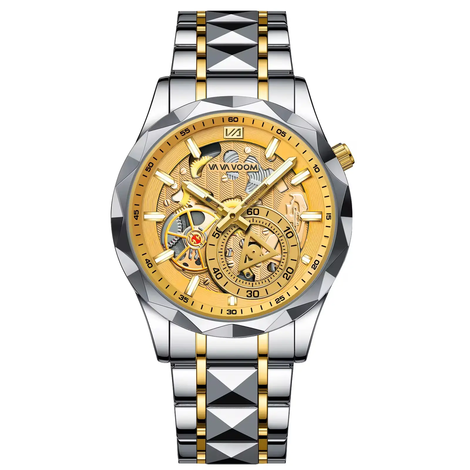 Vue alternative 5 - VAvA VOOM Montre De Luxe Tendance Avec Bracelet En Cuir Véritable