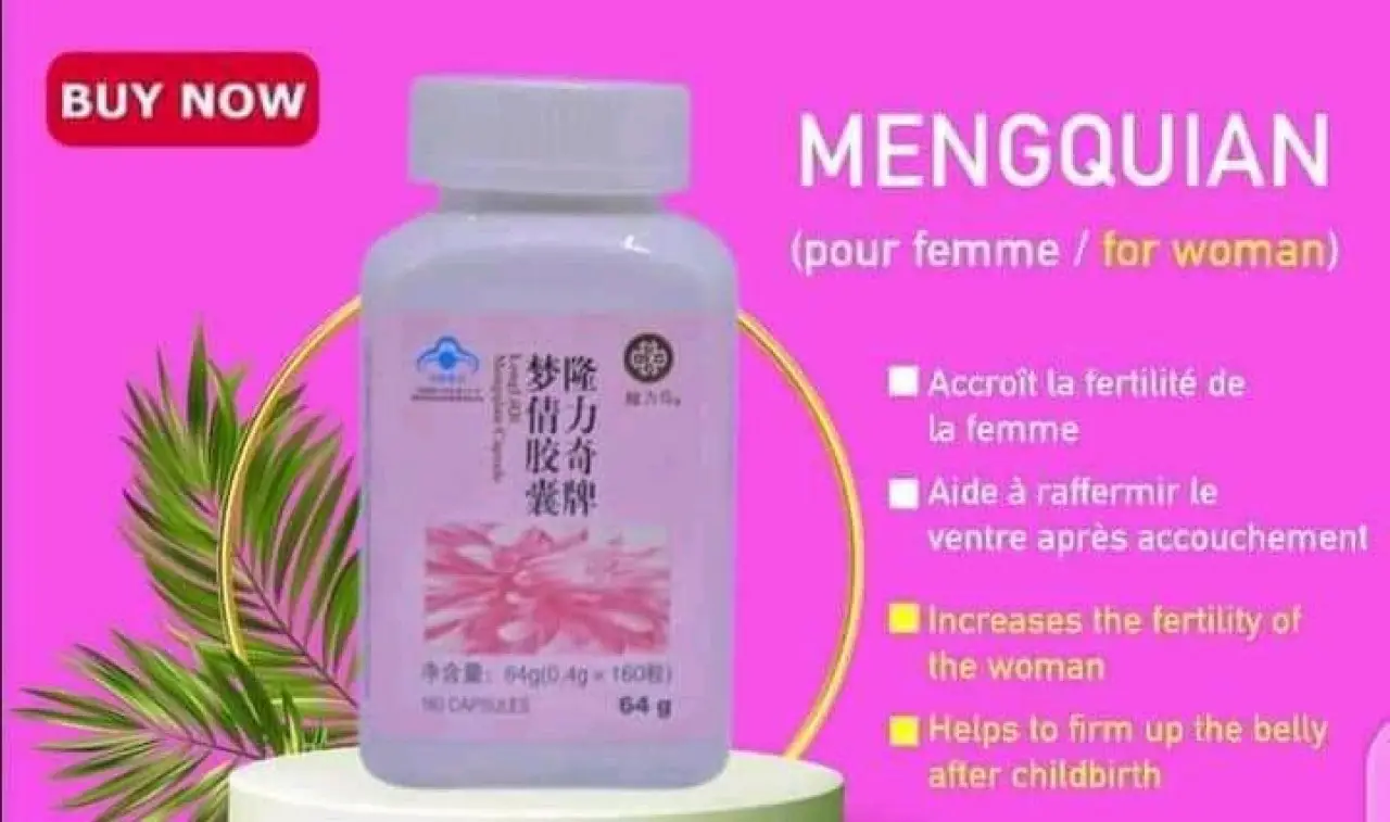 Vue alternative 2 - LONGRICH MENGQIAN  Le Mengqian est un complément hormonal de fertilité destiné aux femmes.   quantité de LONGRICH MENGQIAN 1