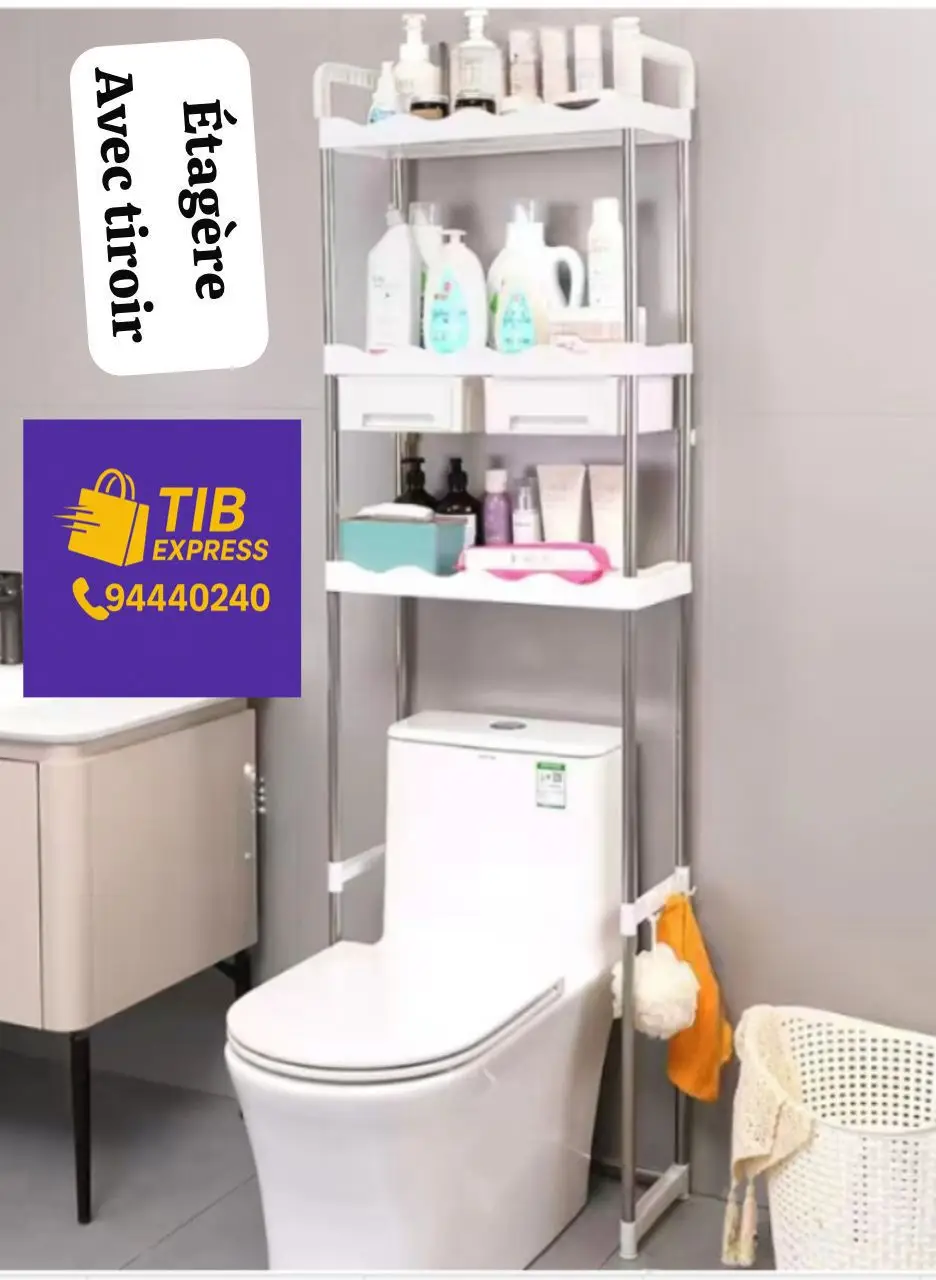 Vue alternative 2 - Étagère de douche sans trous, 5 pièces, étagères de douche autocollantes, organisateur de salle de bain noir, acier inoxydable, fixation murale, grande capacité, étagère de douche pour douche intérieure