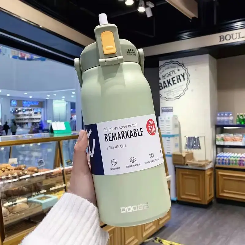 Vue alternative 1 - Thermos de qualité supérieure Garde vos boissons chaudes ou froides pendant de longues heures ☕❄️ Idéal pour le travail, les voyages ou le quotidien.
