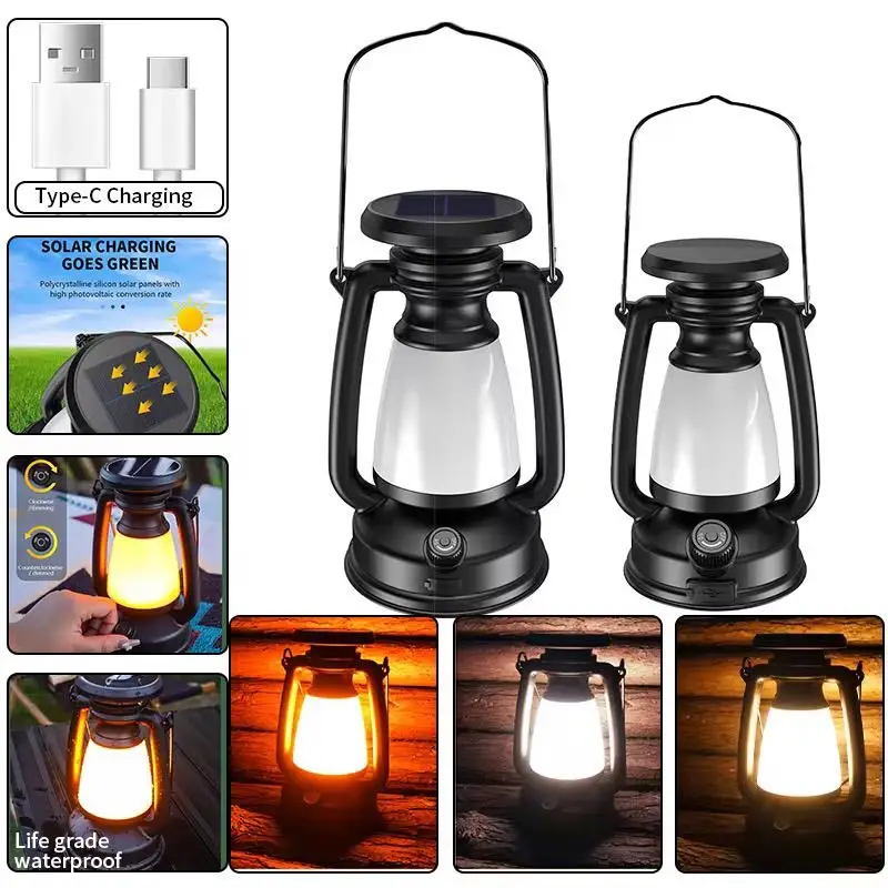 Vue alternative 1 - ✨ Lampe rétro rechargeable ✨  ? Pratique et élégante, elle s’utilise partout : ? Accrochée ? ou portée à la main ?  ? Idéale pour : ✅ Vos sorties ✅ Les coupures de courant ✅ Décorer votre maison ??  ? Livraison : Payante