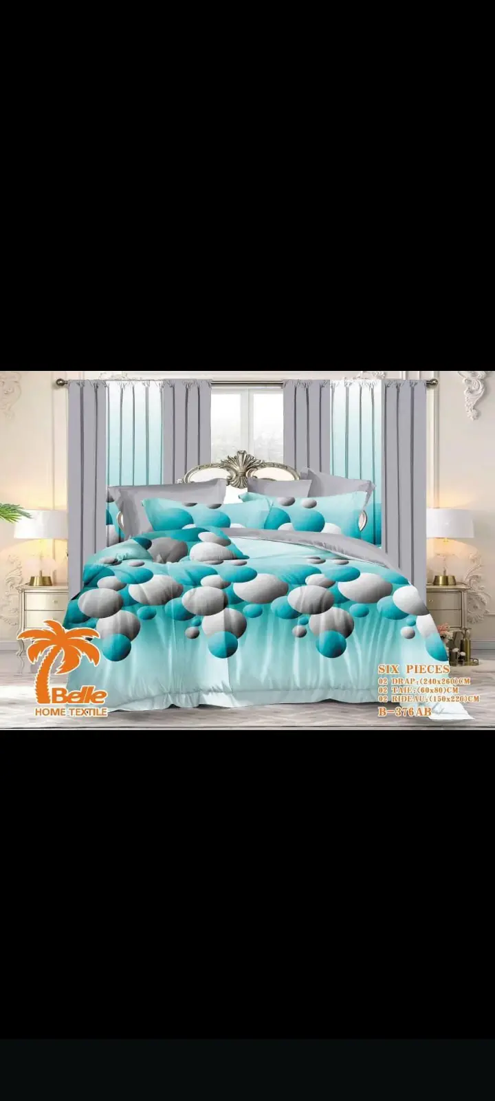 Vue alternative 1 - 2 Rideaux 2 Oreille 2 Draps