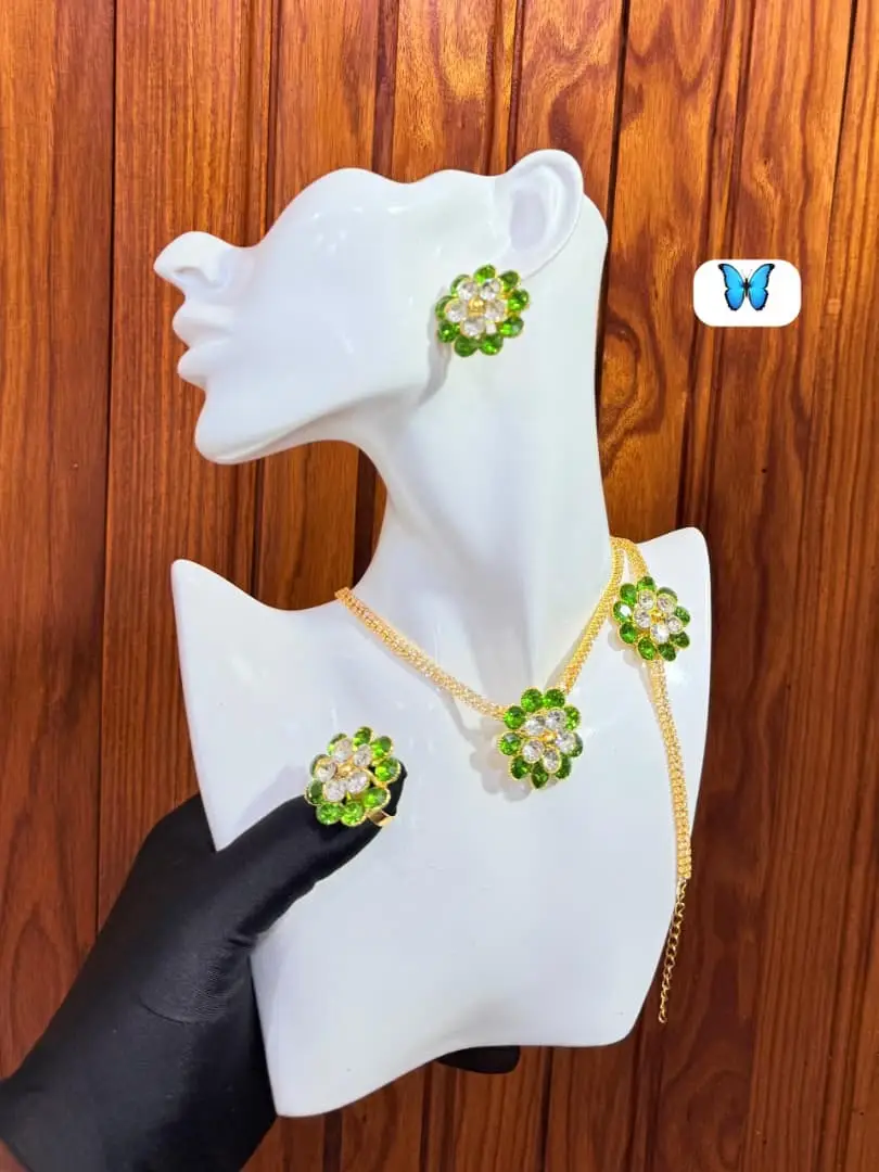 Vue alternative 15 - Ensemble Collier + Boucles + Bague + Bracelet*