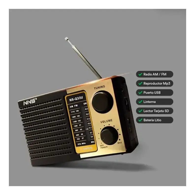 Vue alternative 2 - Radio Portatil Recargable