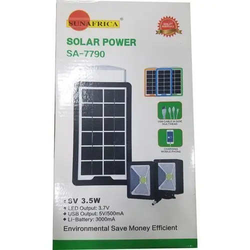 Vue alternative 1 - Sun Africa Panneau Solaire + 2 Projecteurs SA-7790