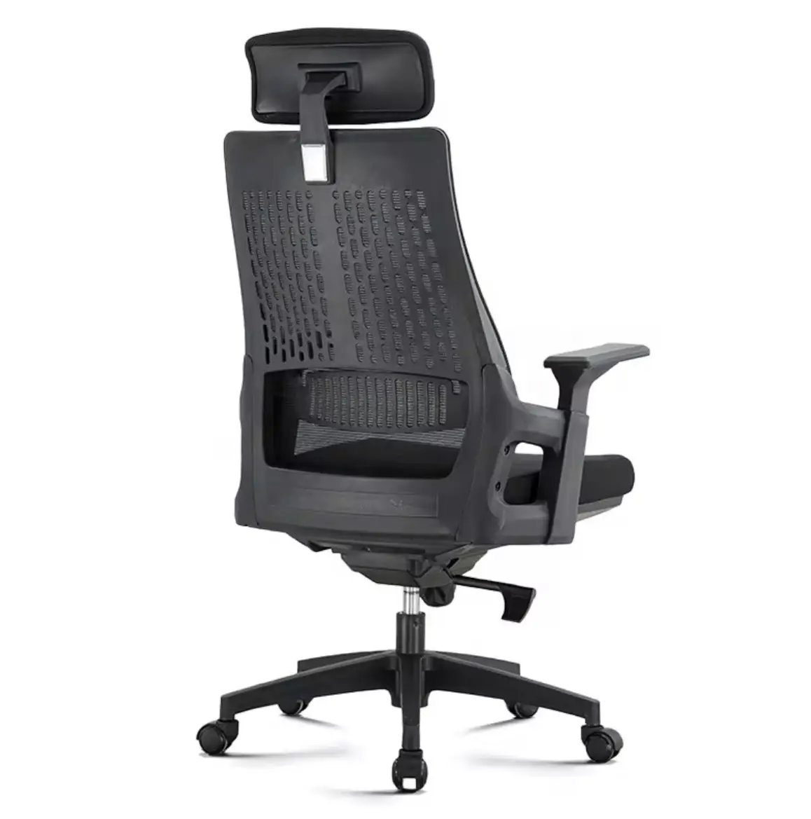 Vue alternative 2 - Chaise de bureau ergonomique en maille grise