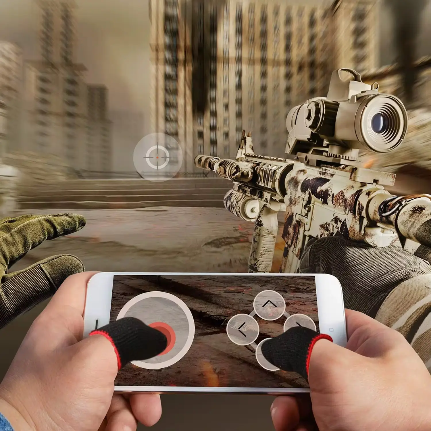 Vue alternative 2 - Manchons de doigt gaming